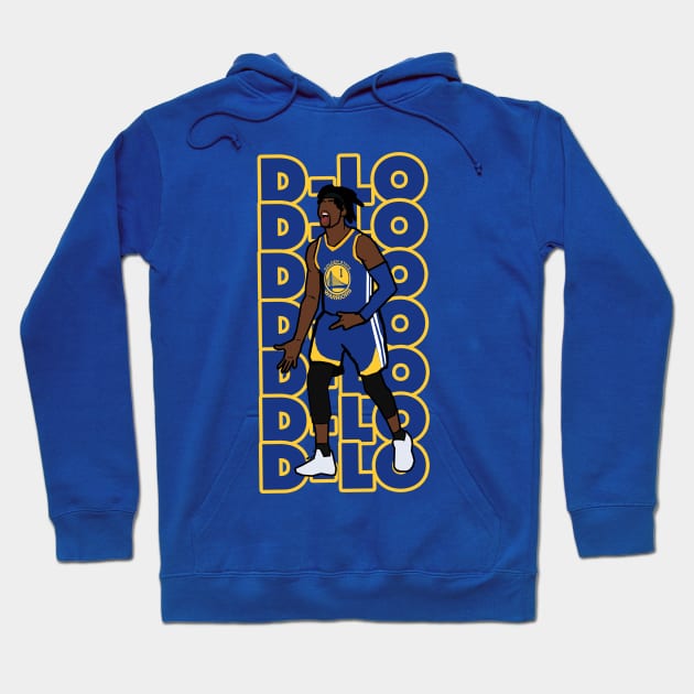 D'Angelo Russell 'D-LO' NBA Golden State Warriors Hoodie by xavierjfong